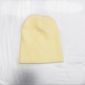 canary yellow beanie