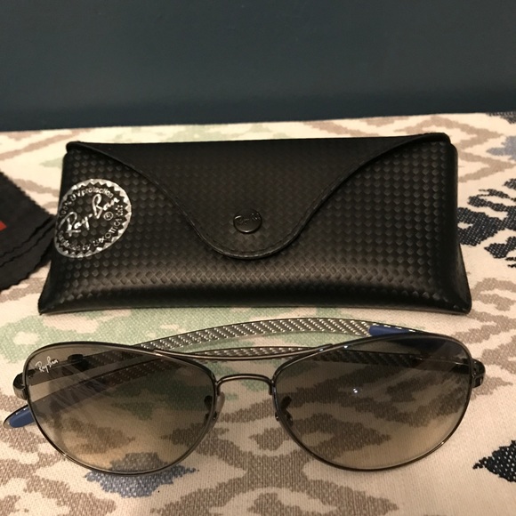 💥SOLD Ray Ban Carbon Fibre Sunglasses - Picture 2 of 6