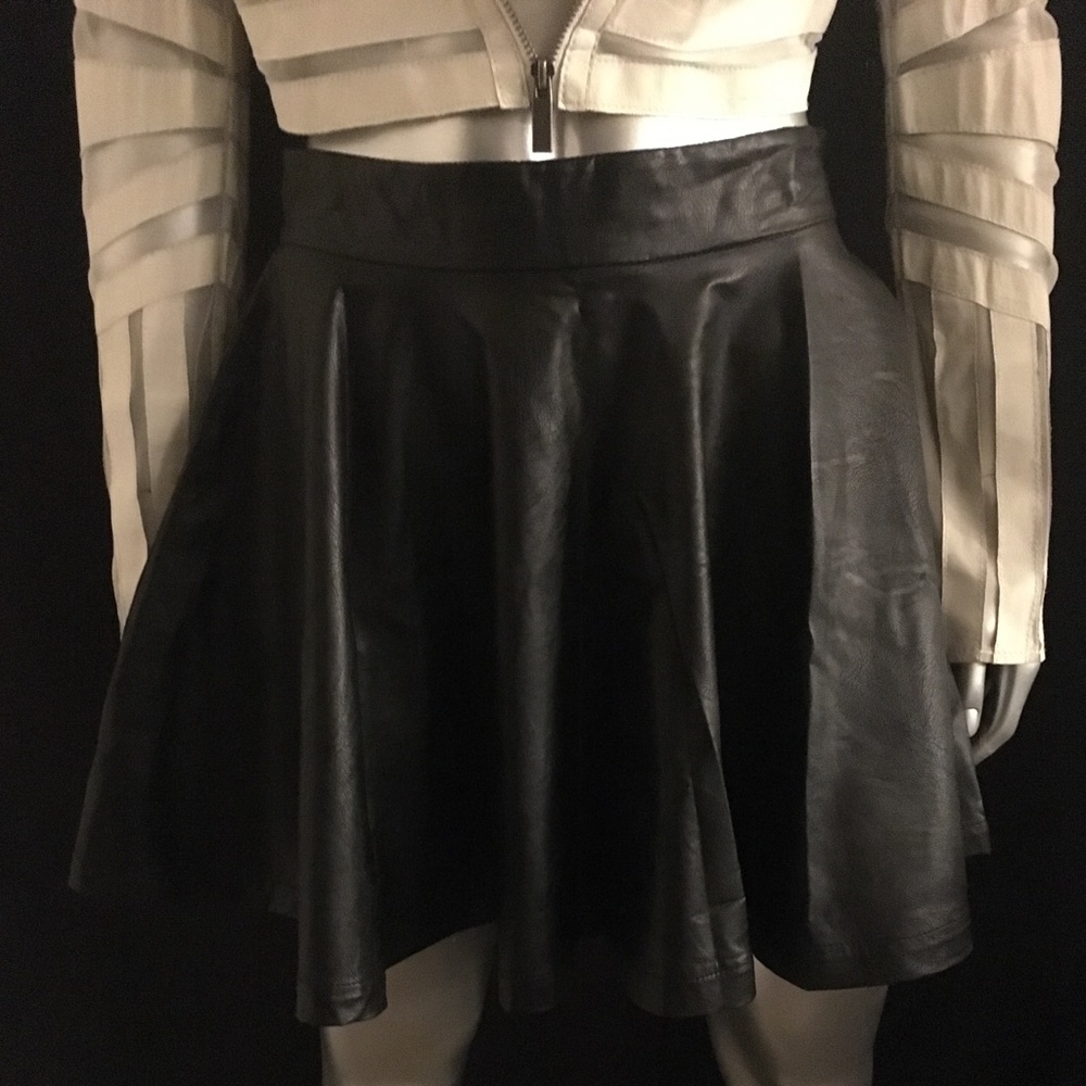 Leatherette Mini Skirt