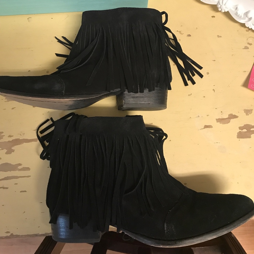 Nasty Gal Fringe Booties