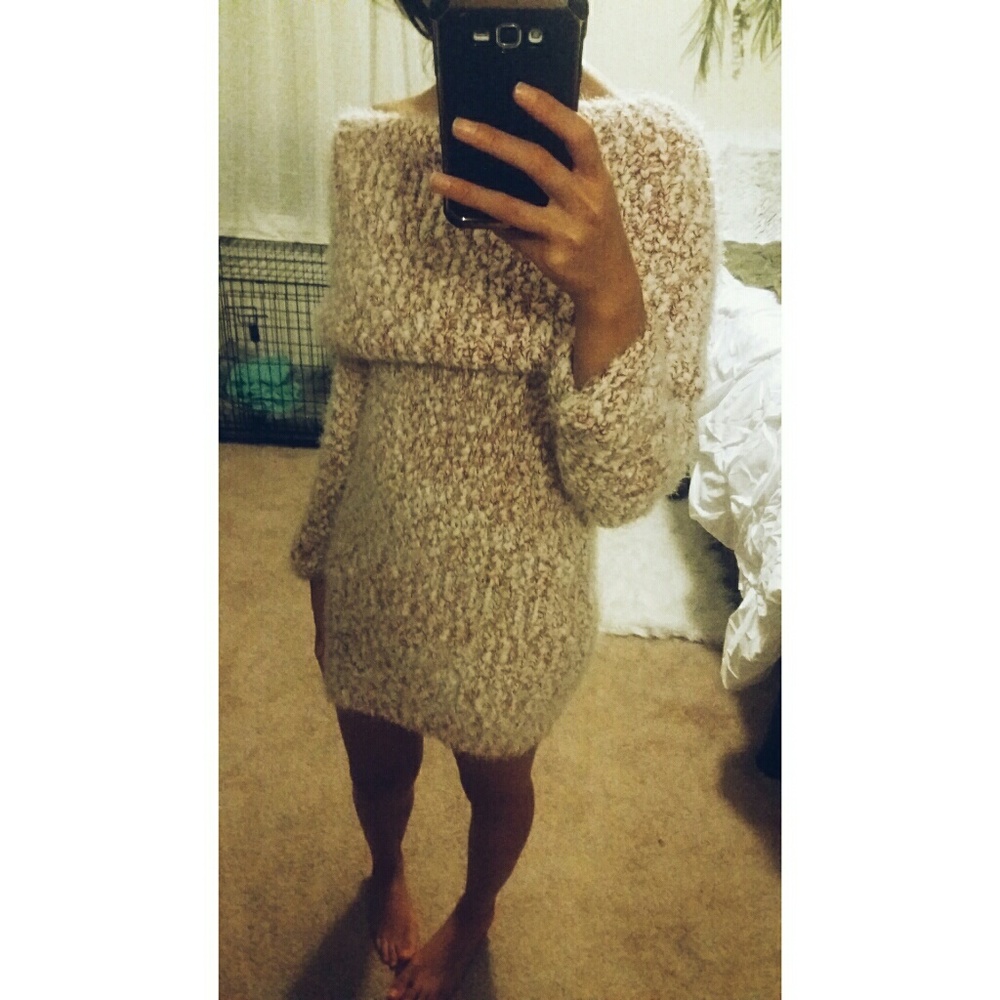 Off the shoulder sweater dress (SOLD)