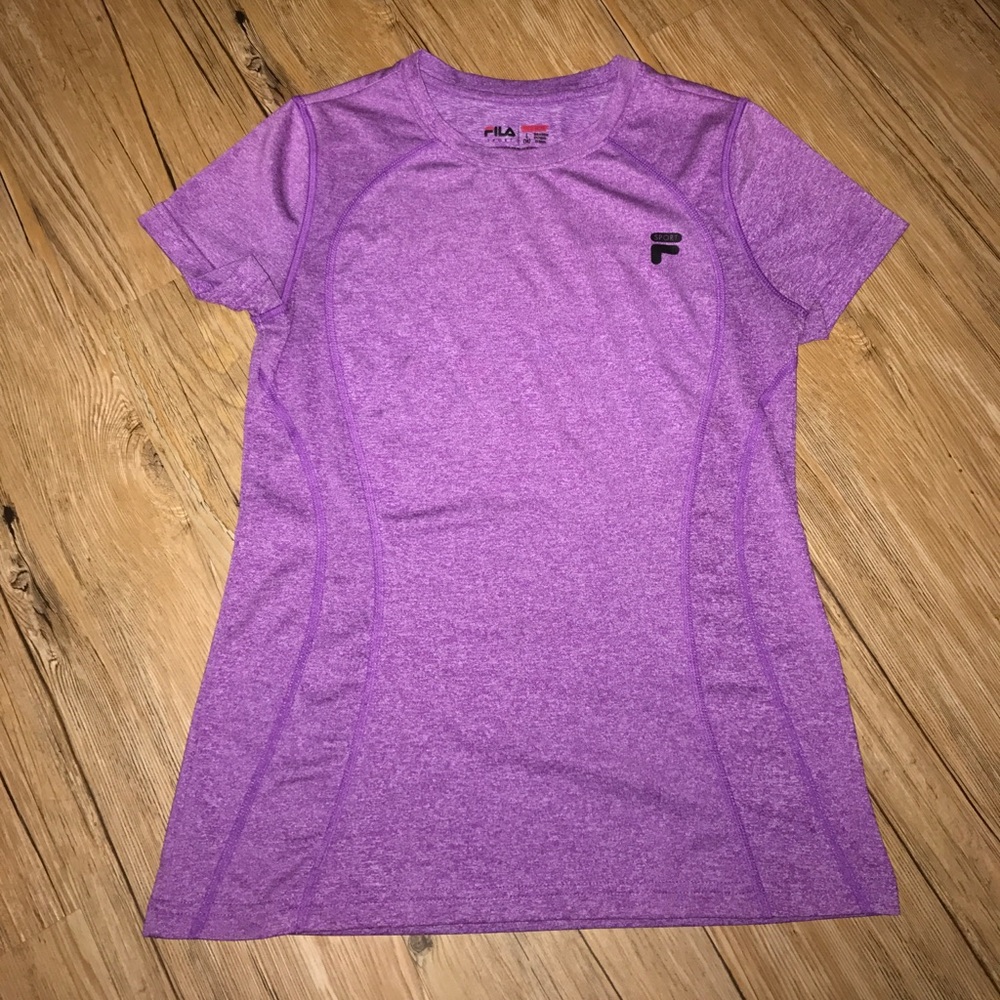 Fila Dry-Fit Purple Workout Tee