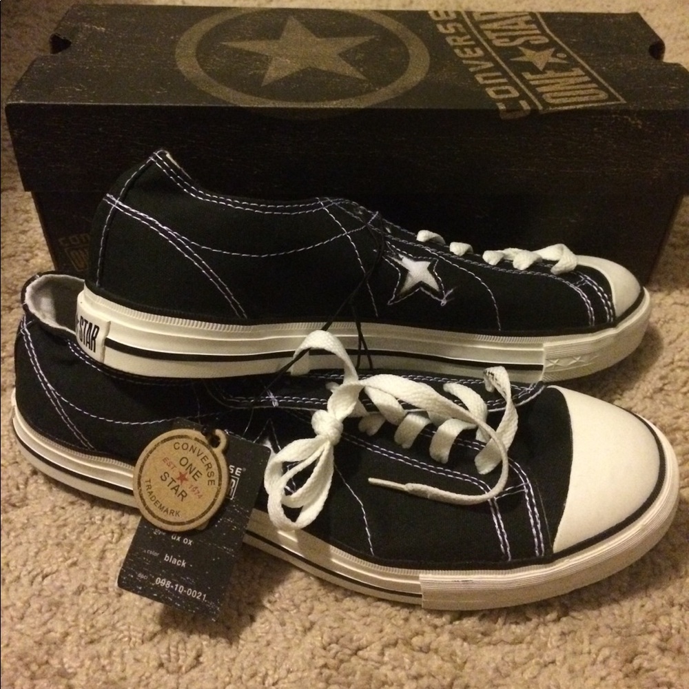 Converse One Star sneakers. Never worn with tags.