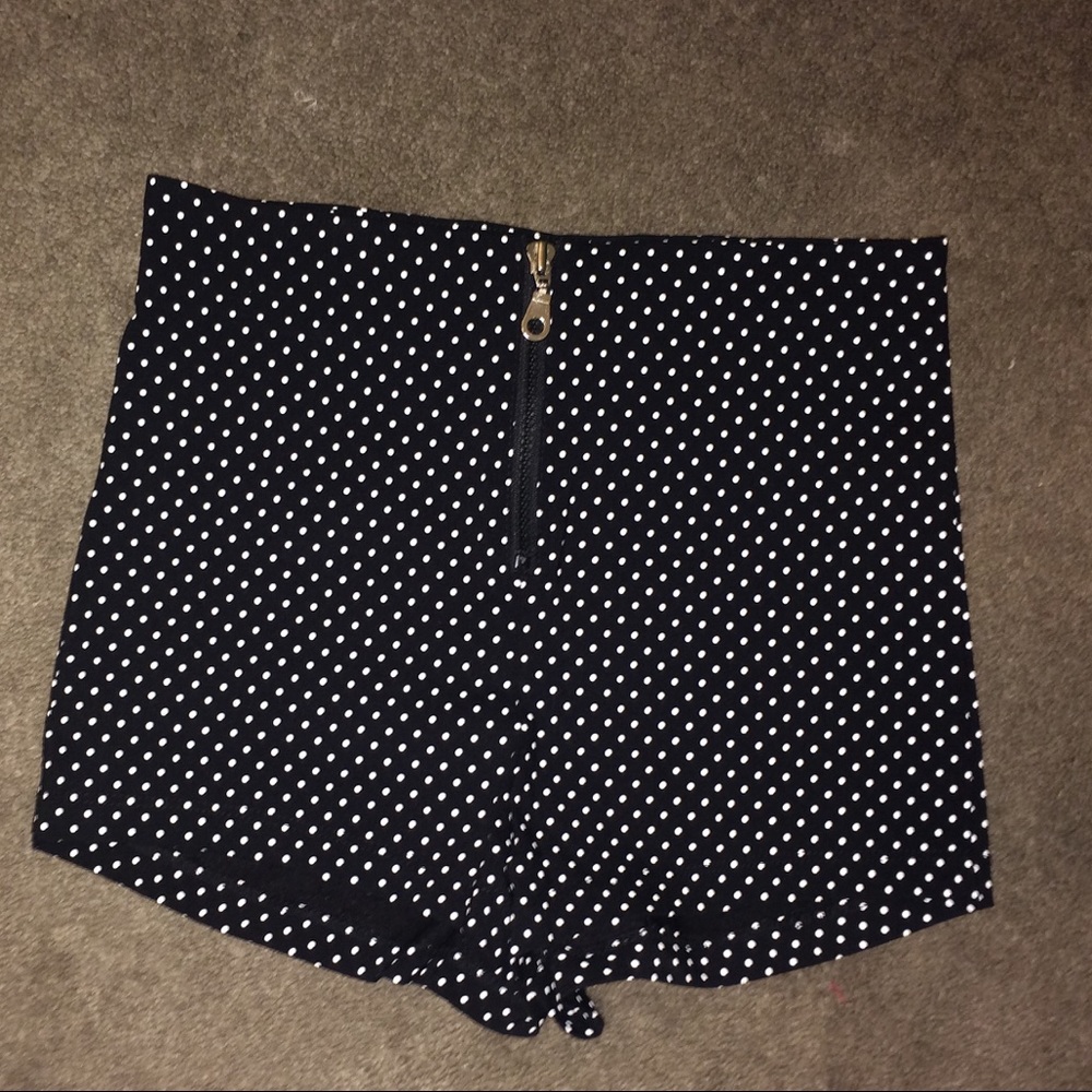 Retro High Waisted Polka Dot Shorts