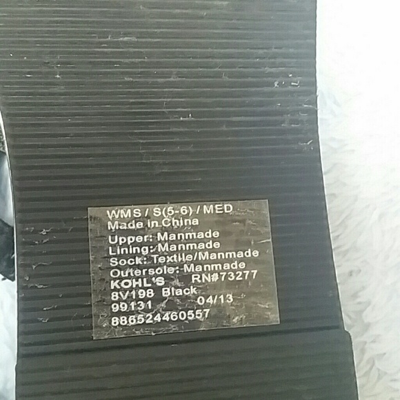 APT. 9 black sandals size S 5/6 - Picture 6 of 6