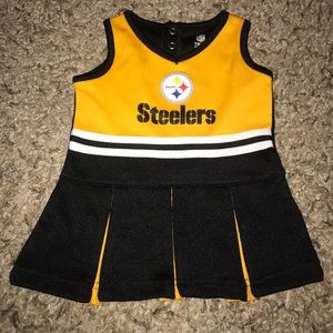 Baby Girls Infant Steeler Cheerleading Outfit