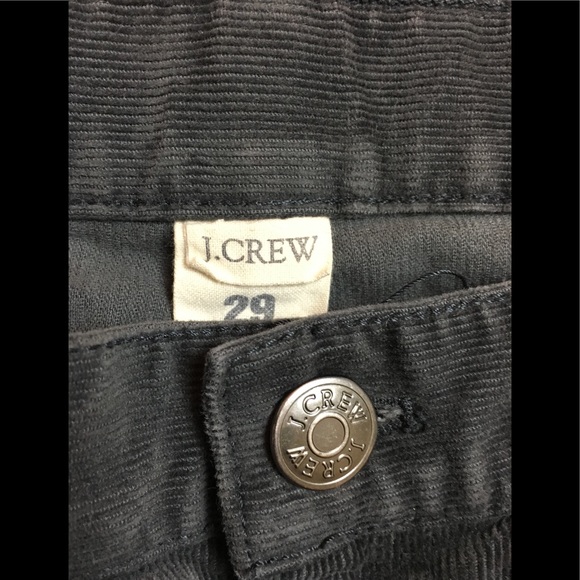 J.Crew Charcoal Grey Corduroy Straight Ankle Pant - Picture 3 of 7