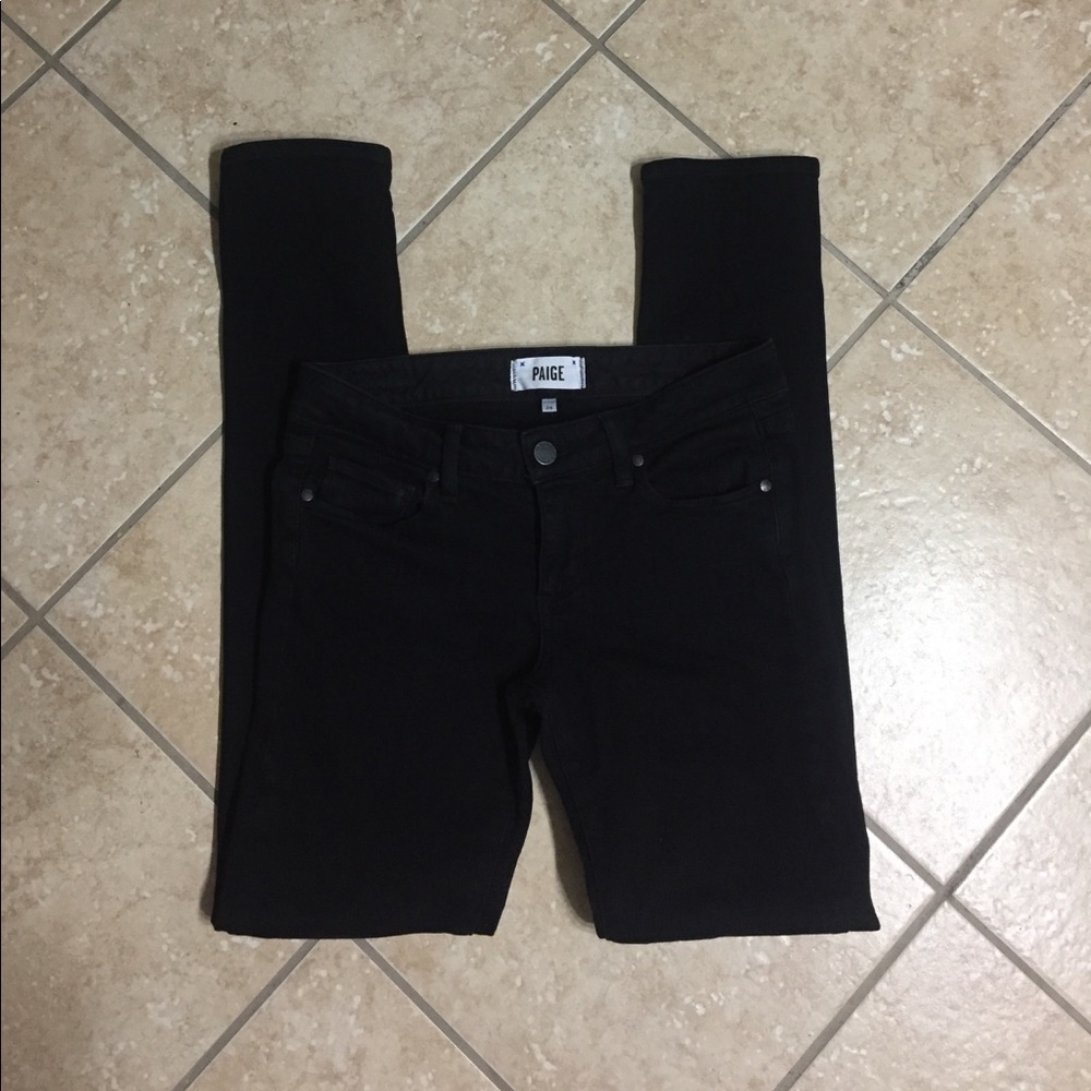 Women's Paige Black Skyline Skinny Jeans Sz 26
