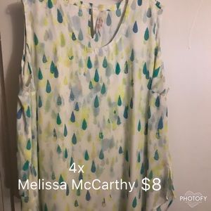 4x Melissa McCarthy Sleeveless Blouse
