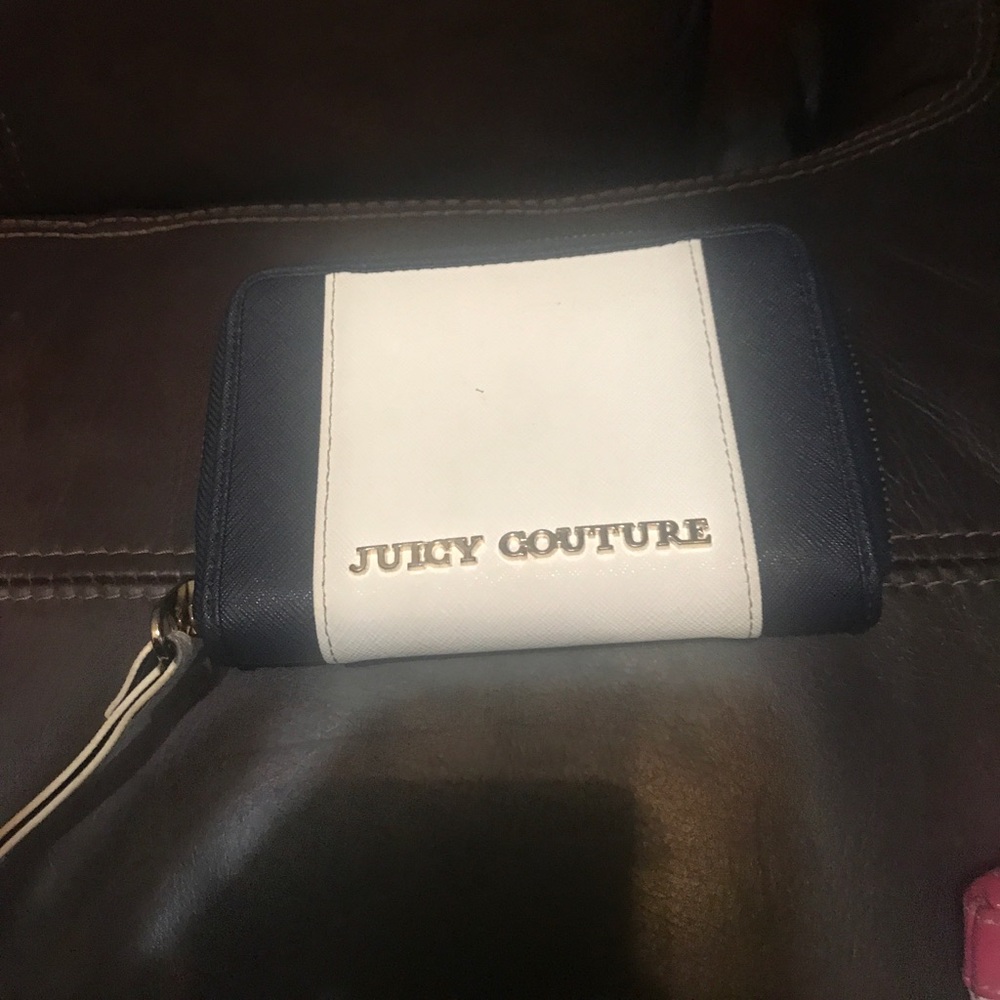 Juicy couture wallet navy blue and white