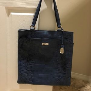 Authentic Cole Hana navy blue shoulder bag