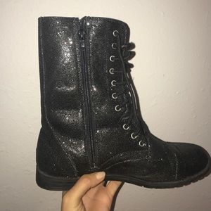 Glitter Balera combat boots