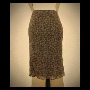 💕Express Brown/Black/Tan Summer Skirt💕