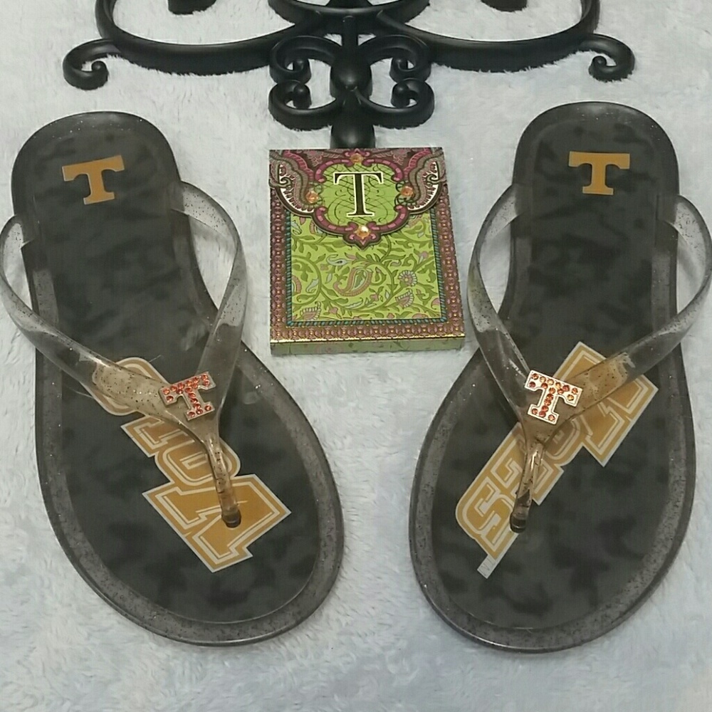 Tennessee Vols jelly sandals size M (7/8)