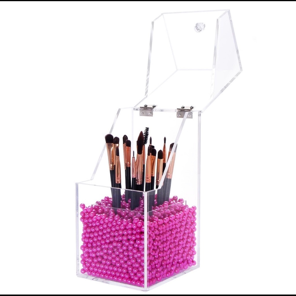 Acrylic Makeup Organizer with Rosy Pearls!
