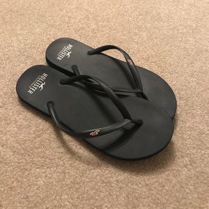 Navy Blue Hollister Flip Flops