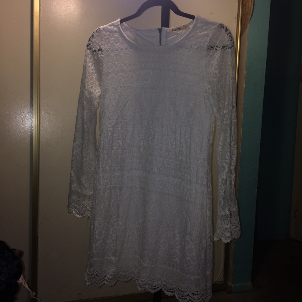 White Lace/Crochet Dress