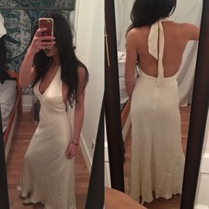 J.Crew silk halter dress