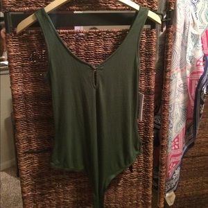 Forest green bodysuit