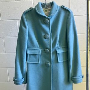Banana Republic Robin's Egg Blue Wool Coat