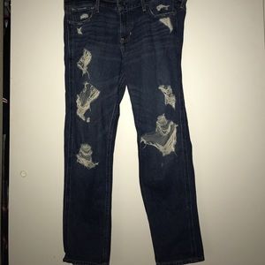 Hollister Destroyed Boyfriend Jeans