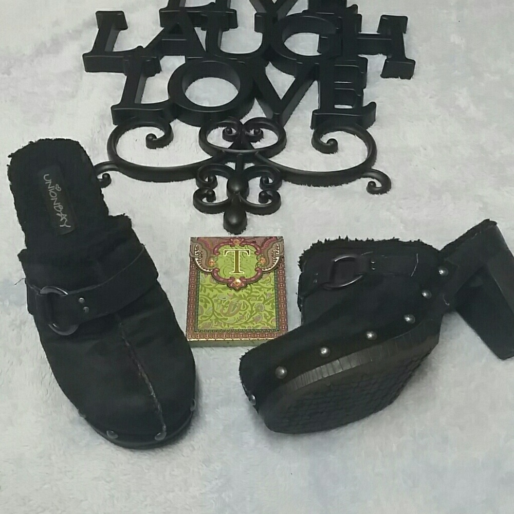Black Unionbay heels size 7