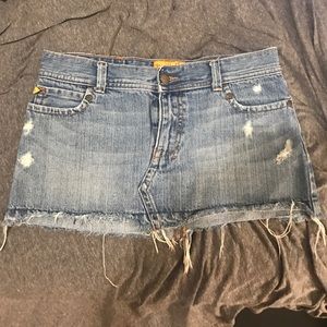 HOLLISTER jean mini skirt SIZE 5- new without tags