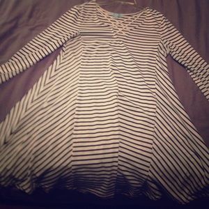 Black & White Striped Shirt/Dress