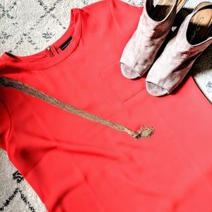 NWOT Coral Slip Dress