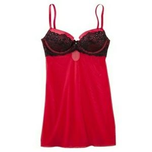 Red and black babydoll, XXL