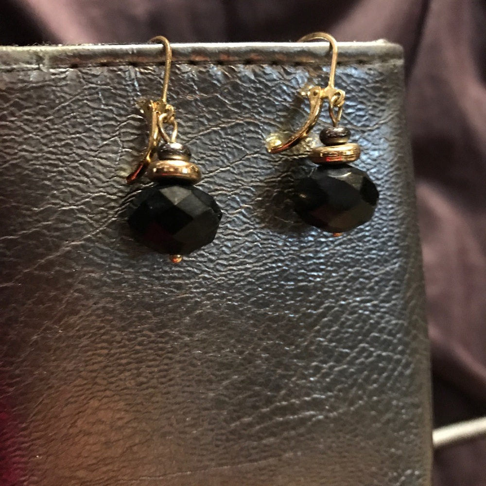 Black Stone Earrings