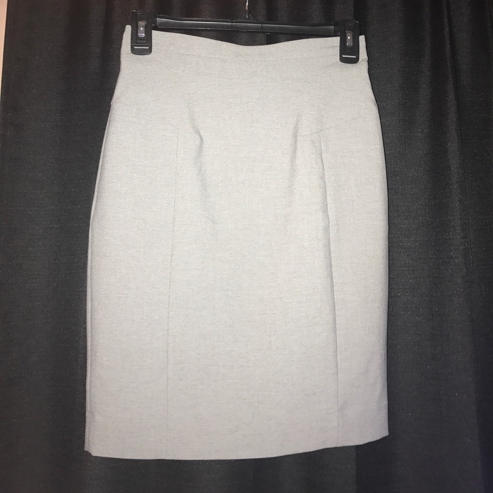 Light Gray Pencil Skirt
