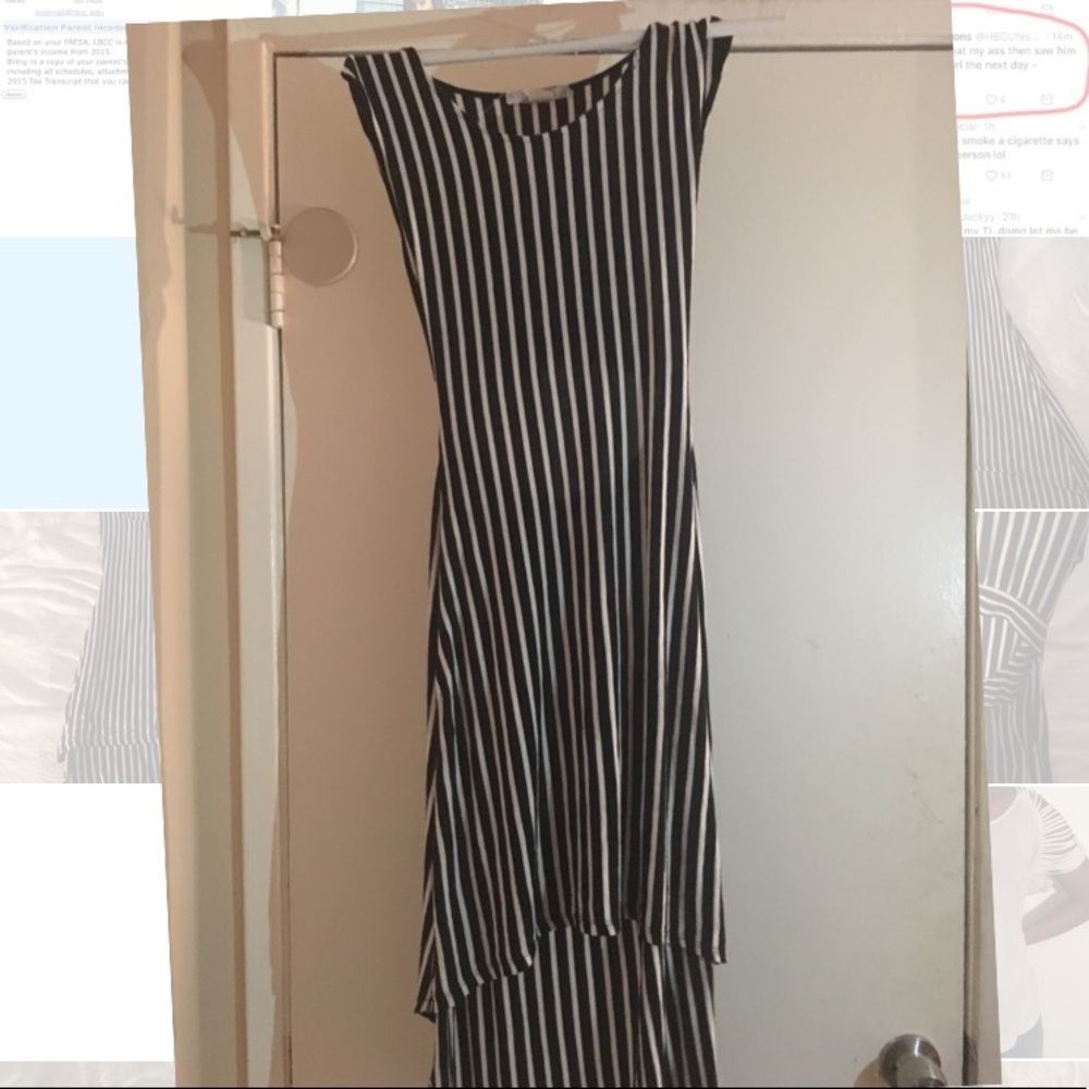 Black and white summer dress (super body hugging)