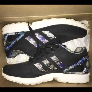 Men's adidas zx flux floral shoes