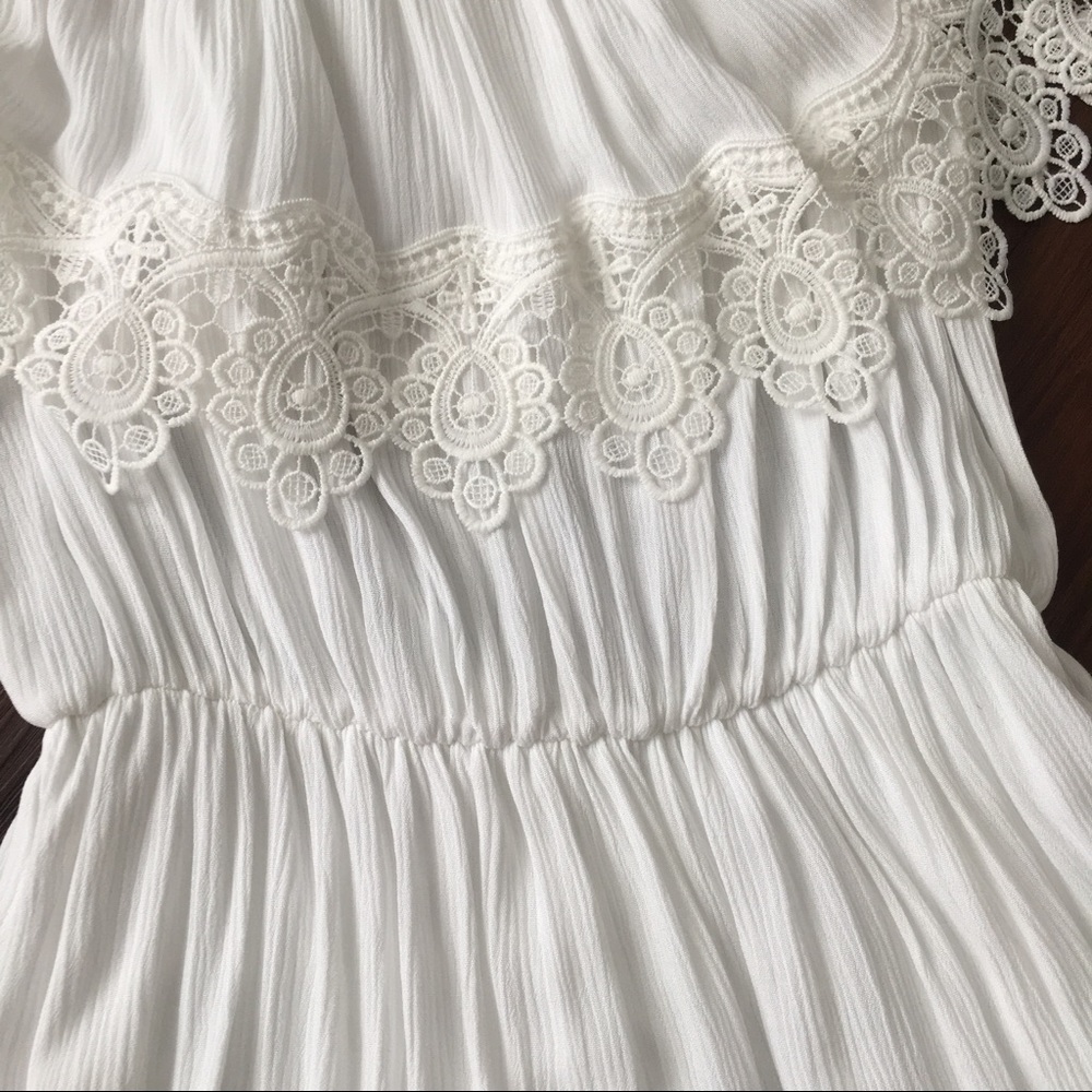 Spring White Midi Dress - Picture 6 of 8