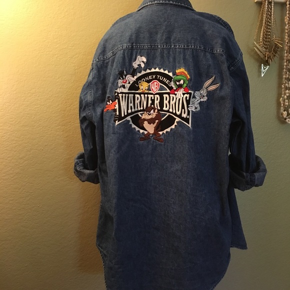 warner bros Other - Vintage warner bros denim Button Down