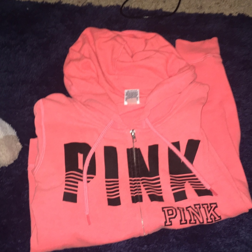 Pink zip up