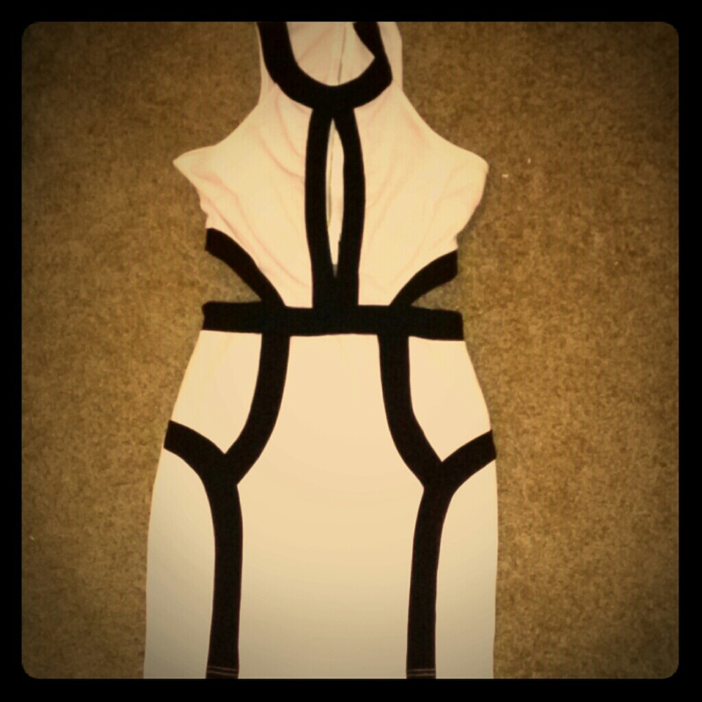 Sexy Dress. Light pink and black. Mini.