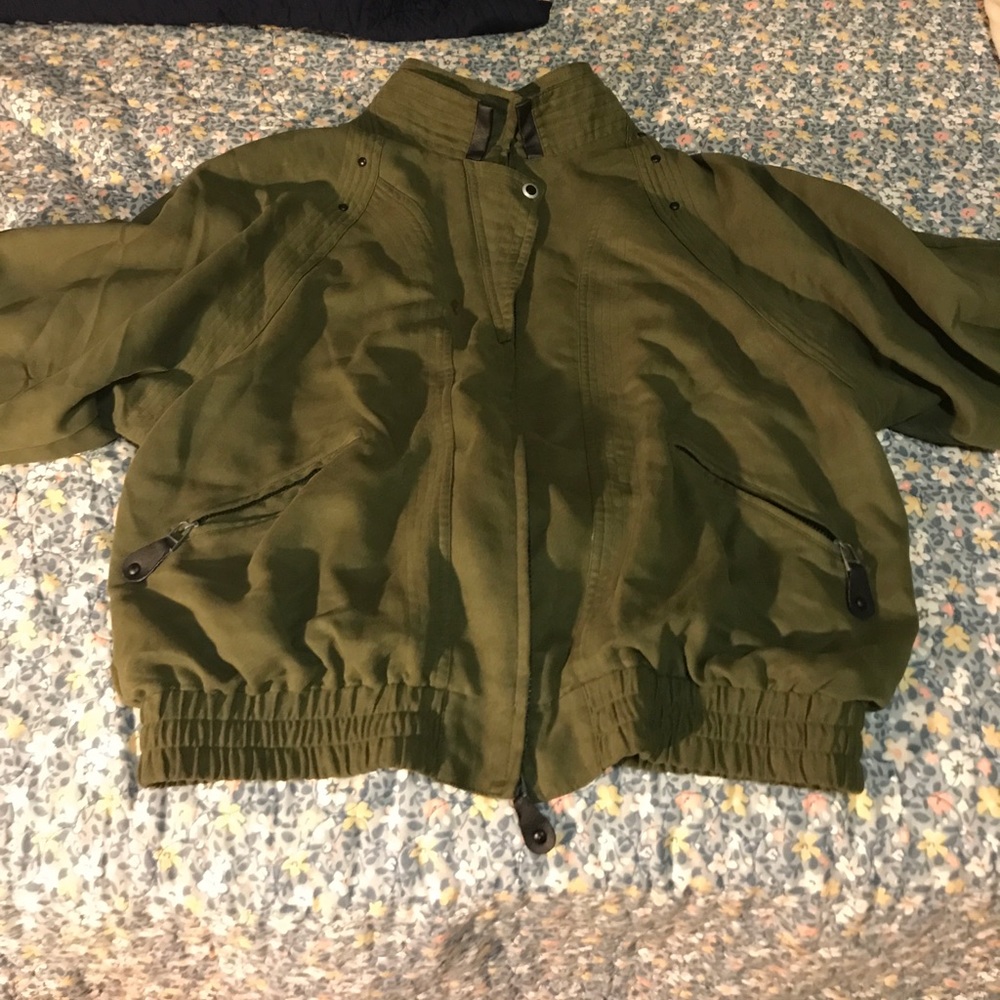 Olive/army green bomber jacket