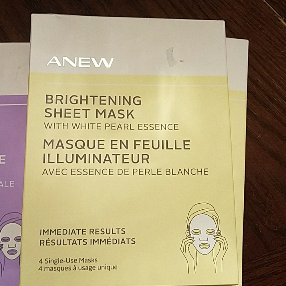 Avon anew brightening sheet mask