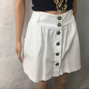 ✅ High waist button down skirt medium