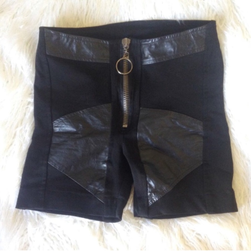 Leather/Spandex 90's babe shorts