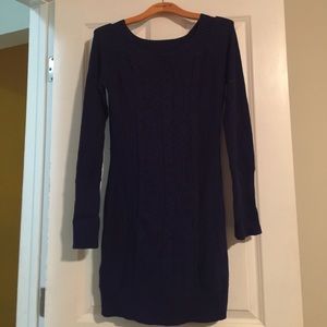 BCBGMAXAZRIA purple sweater dress