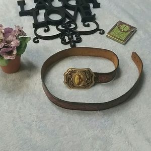 Horse belt buckle and belt