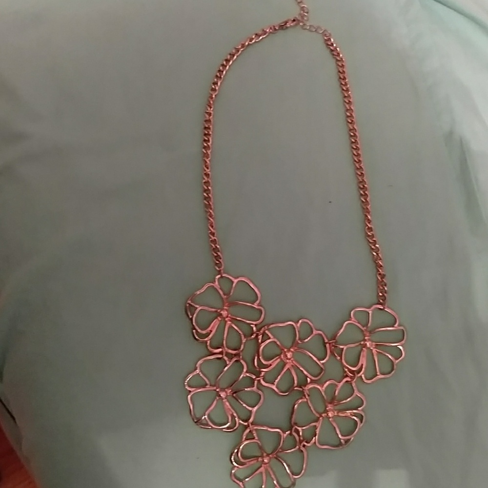 Gold flower necklace