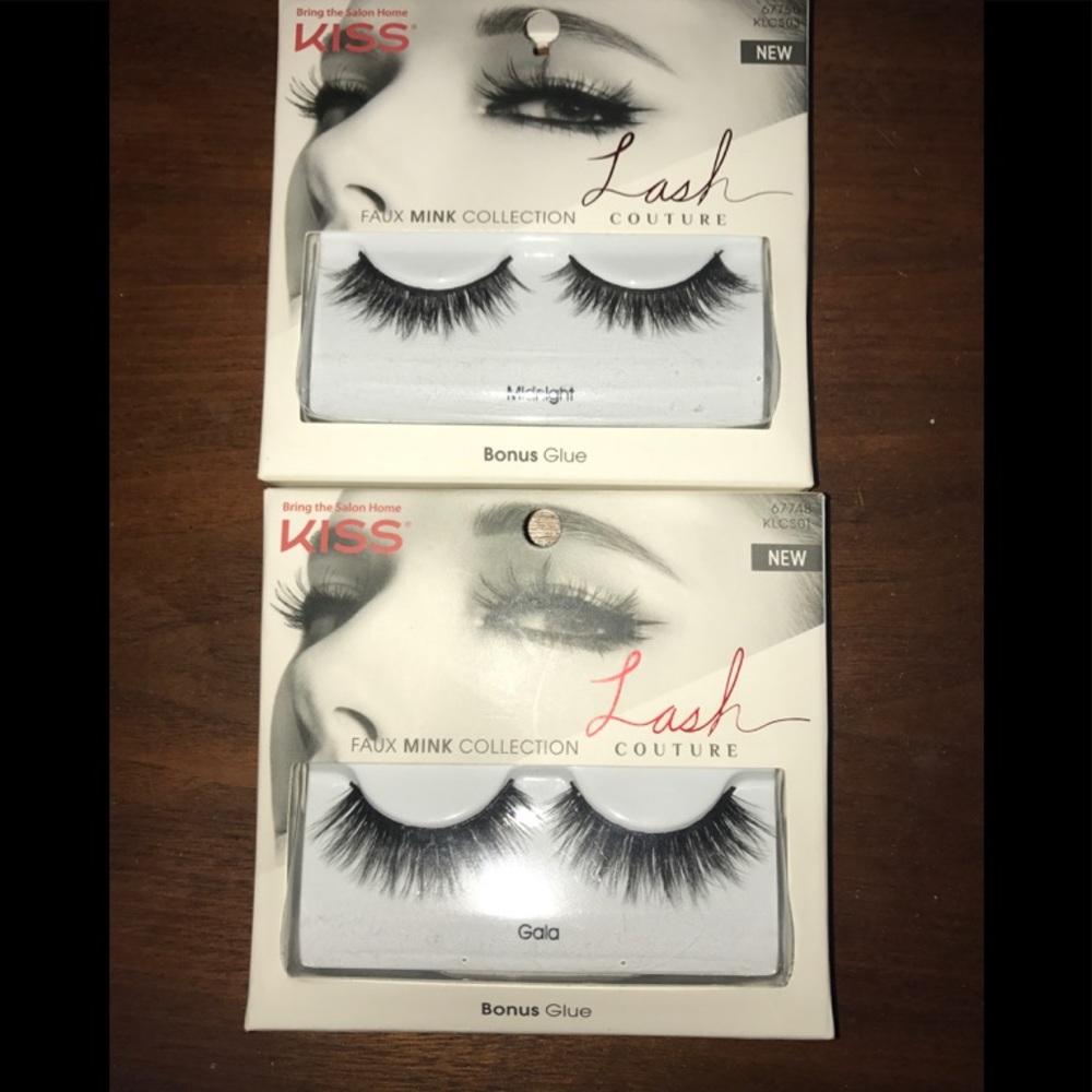 2 pairs of kiss lashes