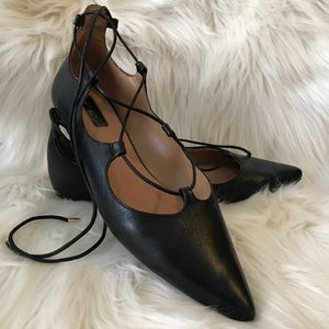 TOPSHOP Kingdom Ghillie Pointed Flats