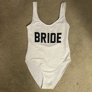 Bride bathing suit