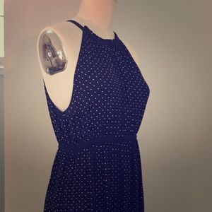 Max Studio black with white polka dot dress