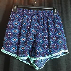 Aztec Print Shorts